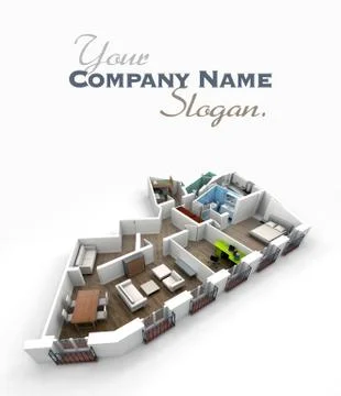 Apartment interior Stock Illustration