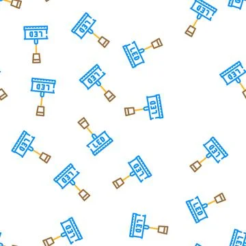 Apartment lamp ceiling vector seamless pattern Stock Illustration