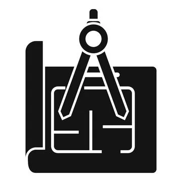 Apartment plan icon simple vector. Paper manual Illustrazione stock
