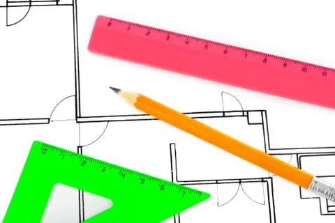 Apartment plan Stock Photos