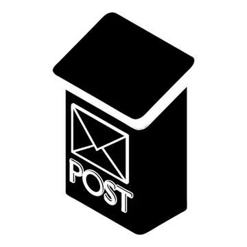 Apartment post box icon, simple style Ilustração Stock