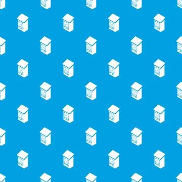Apartment post box pattern seamless blue Ilustração Stock
