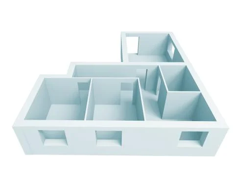 Apartment project Stock Illustration