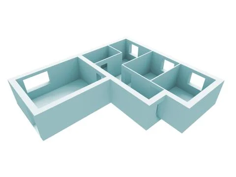 Apartment project Stock Illustration