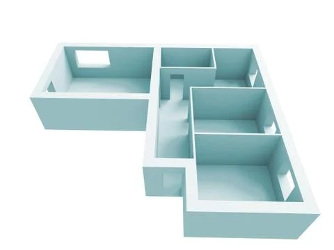 Apartment project Stock Illustration