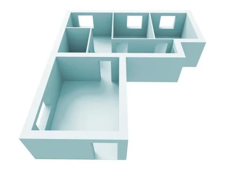 Apartment project Stock Illustration