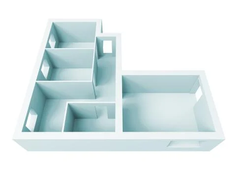 Apartment project Stock Illustration