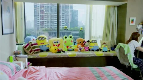 Apartment room interior Stock Footage 235268804