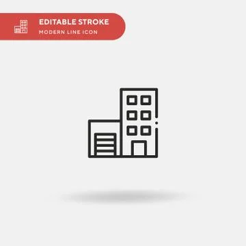 Apartment Simple vector icon. Illustration symbol design template for web mob Illustrazione stock
