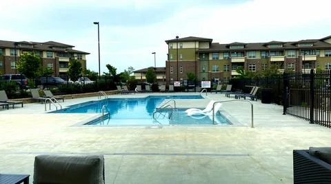 Apartment Swimming Pool Foto stock