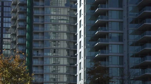 Apartment Tower Windows static MCU Stock Footage 53053236