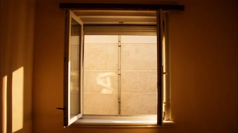 Apartment turns dark while the sun is going down. [Time lapse] Stock Footage 45883366