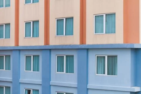 Apartment two colors Stock Photos