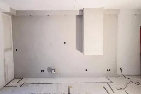 Apartment is under construction Stock Photos