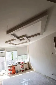 Apartment under construction Stock Photos