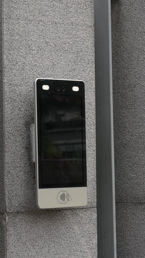 Apartment video intercom system, video doorbell with camera and monitor Stock Footage 270271385