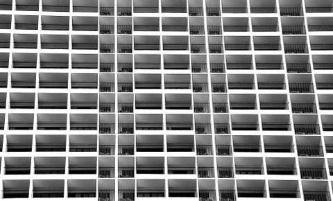 Apartment windows Stock Photos