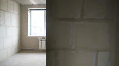 Apartment without finishing Vídeo Stock 152107634