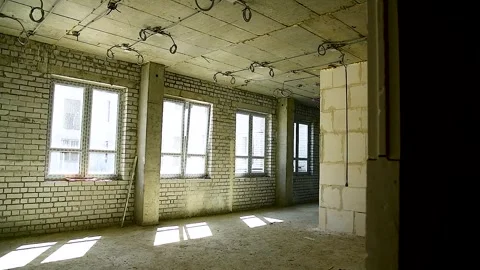 Apartment without finishing Stock Footage 310052680