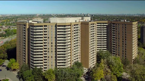 Apartment/Condominium complex. A7R343 Stock Footage 95953875