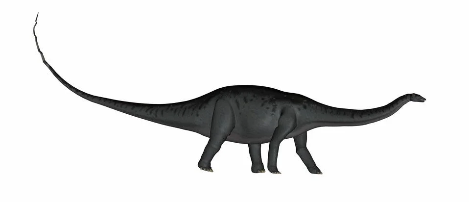 Apatosaurus dinosaur - 3D render Stock Illustration