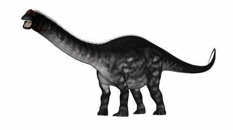 Apatosaurus dinosaurwalking - 3D render Stock Illustration