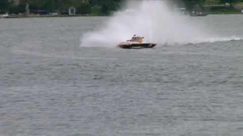 APBA inboard hydroplane races 動画素材 7743914