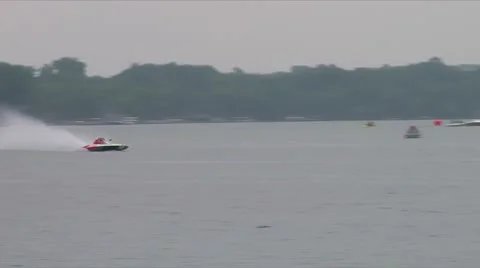 APBA inboard hydroplane races Stock Footage 7744013