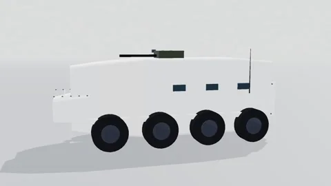 Apc military 3d loop white background 3D animation seamless loop 스톡 동영상 341849752