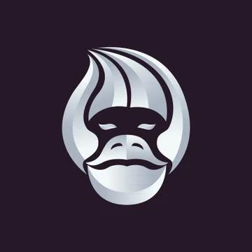 Ape logo vector Stock Illustration