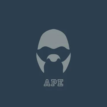 Ape logo vector Stock Illustration