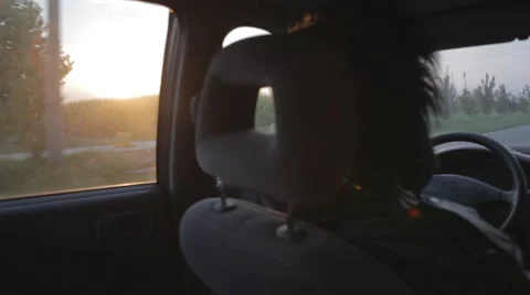 Ape Man Driving #1 Stock Footage 58120992