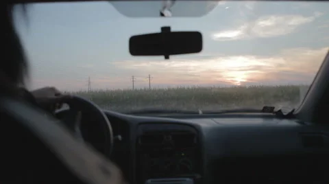 Ape Man Driving #2 Stock Footage 58122607