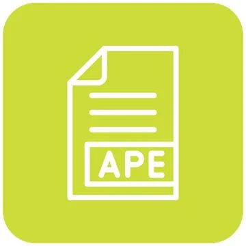 APE Vector Icon Design Illustration Stock Illustration