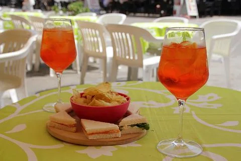Aperol drink Stock Photos