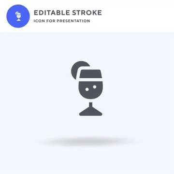 Aperol Spritz icon vector, filled flat sign, solid pictogram isolated on whit イラスト素材