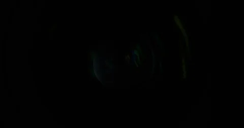 Aperture Adjustment As Lights Turn Off  Reflecting Off The Glass In Camera Lens  Stock Footage 113352812