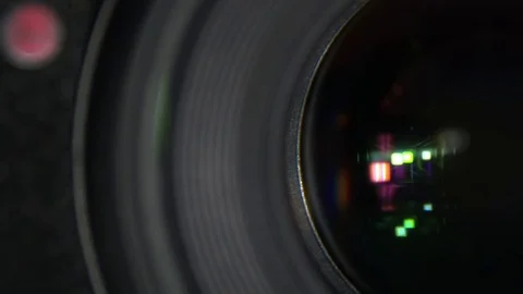The aperture of the camera closed. Stock Footage 77541886