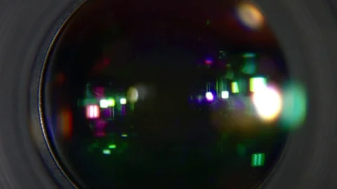 Aperture of the camera. Stock Footage 77540595