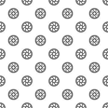 Aperture camera lens shutter icon pattern 스톡 일러스트