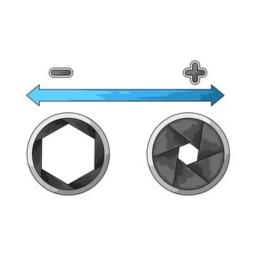 Aperture illustration Stock Illustration