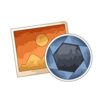 Aperture illustration Stock Illustration
