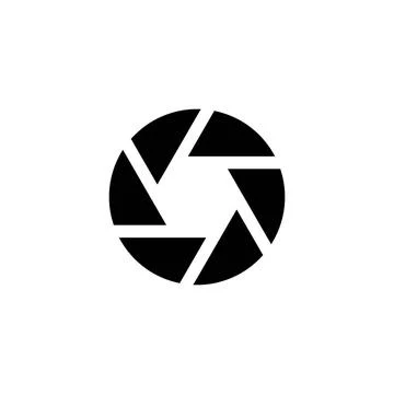 Aperture, Zoom Focus, Camera Shutter Flat Vector Icon Aperture, Zoom Focus... Stock Photos