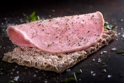 Apetizer with mortadella Foto stock