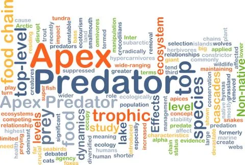Apex predator background concept Stock Illustration