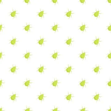 Aphid pest insects creating seamless pattern background Stock Illustration