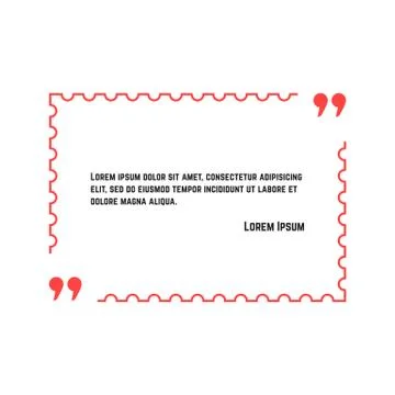 Aphorism in thin line postage stamp 스톡 일러스트