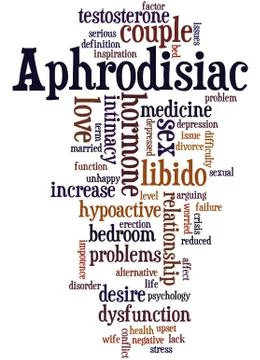 Aphrodisiac, word cloud concept イラスト素材