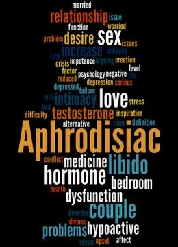 Aphrodisiac, word cloud concept イラスト素材