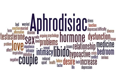 Aphrodisiac, word cloud concept イラスト素材